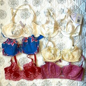 6 Bra Bundle 34D Victoria’s Secret, Soma, True, Wacoal